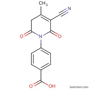 Molecular Structure of 138370-75-9 (Benzoic acid,
4-(3-cyano-5,6-dihydro-4-methyl-2,6-dioxo-1(2H)-pyridinyl)-)
