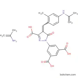 1,3-Benzenedicarboxylic acid,
5-[3-carboxy-4-[[4-(di-2-propenylamino)-2-methylphenyl]methylene]-4,5-
dihydro-5-oxo-1H-pyrazol-1-yl]-