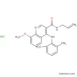 3-Quinolinecarboxamide,
4-[(2,6-dimethylphenyl)amino]-8-methoxy-N-2-propenyl-,
monohydrochloride