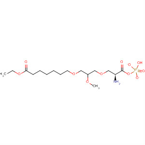 Molecular Structure of 138594-11-3 (L-Serine, 3-[(7-ethoxy-7-oxoheptyl)oxy]-2-methoxypropyl hydrogen
phosphate (ester))