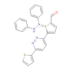 Molecular Structure of 138911-41-8 (2-Thiophenecarboxaldehyde, 5-[6-(2-thienyl)-3-pyridazinyl]-,
diphenylhydrazone)