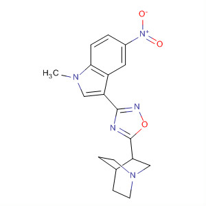 1-Azabicyclo[2.2.2]octane,  3-[3-(1-methyl-5-nitro-1H-indol-3-yl)-1,2,4-oxadiazol-5-yl]-
