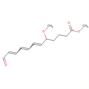 Molecular Structure of 138935-22-5 (6,8,10-Dodecatrienoic acid, 5-methoxy-12-oxo-, methyl ester, (E,E,E)-)
