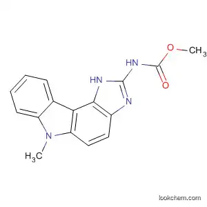 Molecular Structure of 138963-64-1 (Carbamic acid, (1,6-dihydro-6-methylimidazo[4,5-c]carbazol-2-yl)-,
methyl ester)
