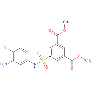 Molecular Structure of 138998-70-6 (1,3-Benzenedicarboxylic acid,
5-[[(3-amino-4-chlorophenyl)amino]sulfonyl]-, dimethyl ester)