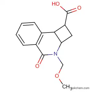 Molecular Structure of 139003-63-7 (Cyclobut[c]isoquinoline-1-carboxylic acid,
1,2,2a,3,4,8b-hexahydro-3-(methoxymethyl)-4-oxo-)