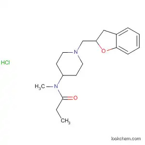 Molecular Structure of 139062-69-4 (Propanamide,
N-[1-[(2,3-dihydro-2-benzofuranyl)methyl]-4-piperidinyl]-N-methyl-,
monohydrochloride)