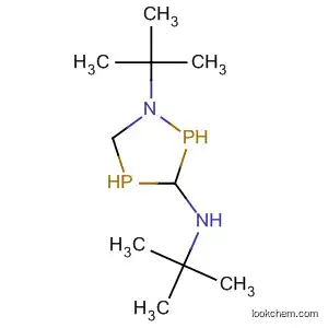Molecular Structure of 139079-70-2 (1H-1,2,4-Azadiphosphol-3-amine, N,1-bis(1,1-dimethylethyl)-)