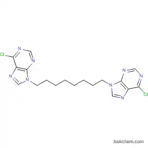 Molecular Structure of 139120-35-7 (9H-Purine, 9,9'-(1,8-octanediyl)bis[6-chloro-)
