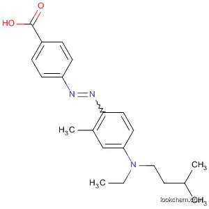 Molecular Structure of 139130-11-3 (Benzoic acid, 4-[[4-[ethyl(3-methylbutyl)amino]-2-methylphenyl]azo]-)