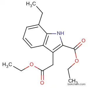 Molecular Structure of 139139-60-9 (1H-Indole-3-acetic acid, 2-(ethoxycarbonyl)-7-ethyl-, ethyl ester)