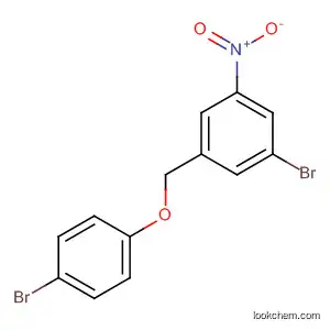 Molecular Structure of 139194-86-8 (Benzene, 1-bromo-3-[(4-bromophenoxy)methyl]-5-nitro-)
