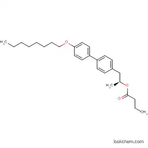 Molecular Structure of 139269-28-6 (Butanoic acid, 1-methyl-2-[4'-(octyloxy)[1,1'-biphenyl]-4-yl]ethyl ester,
(S)-)