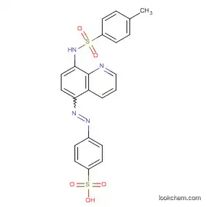 Molecular Structure of 139328-21-5 (Benzenesulfonic acid,
4-[[8-[[(4-methylphenyl)sulfonyl]amino]-5-quinolinyl]azo]-)