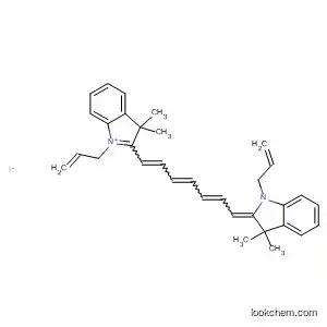 Molecular Structure of 139328-34-0 (3H-Indolium,
2-[7-[1,3-dihydro-3,3-dimethyl-1-(2-propenyl)-2H-indol-2-ylidene]-1,3,5-
heptatrienyl]-3,3-dimethyl-1-(2-propenyl)-, iodide)
