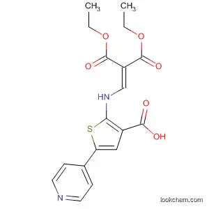 Propanedioic acid,
[[[3-carboxy-5-(4-pyridinyl)-2-thienyl]amino]methylene]-, 1,3-diethyl ester