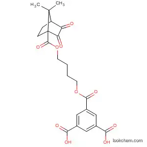 Molecular Structure of 139399-05-6 (1,3,5-Benzenetricarboxylic acid,
mono[4-[[(7,7-dimethyl-2,3-dioxobicyclo[2.2.1]hept-1-yl)carbonyl]oxy]but
yl] ester)