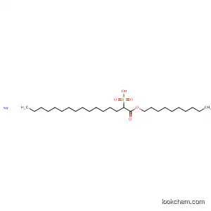 Molecular Structure of 139474-04-7 (Hexadecanoic acid, 2-sulfo-, 1-decyl ester, sodium salt)