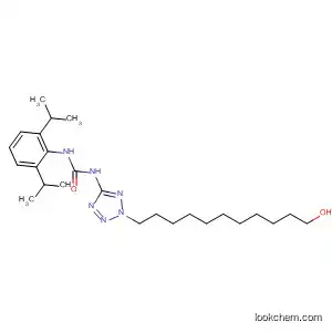 Molecular Structure of 139476-60-1 (Urea,
N-[2,6-bis(1-methylethyl)phenyl]-N'-[2-(11-hydroxyundecyl)-2H-tetrazol-
5-yl]-)
