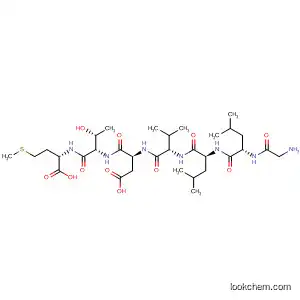 Molecular Structure of 139481-20-2 (L-Methionine,
N-[N-[N-[N-[N-(N-glycyl-L-leucyl)-L-leucyl]-L-valyl]-L-a-aspartyl]-L-threonyl]
-)