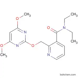 Molecular Structure of 139511-47-0 (3-Pyridinecarboxamide,
2-[(4,6-dimethoxy-2-pyrimidinyl)hydroxymethyl]-N,N-diethyl-)