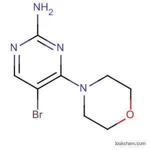 Molecular Structure of 139536-04-2 (2-Pyrimidinamine, 5-bromo-4-(4-morpholinyl)-)