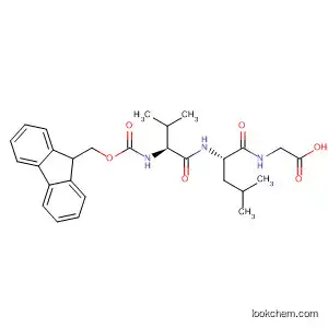 Glycine, N-[N-[N-[(9H-fluoren-9-ylmethoxy)carbonyl]-L-valyl]-L-leucyl]-