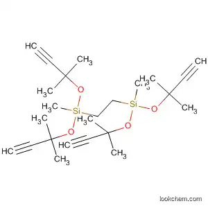 Molecular Structure of 139602-17-8 (4,9-Dioxa-5,8-disiladodeca-1,11-diyne,
5,8-bis[(1,1-dimethyl-2-propynyl)oxy]-3,3,5,8,10,10-hexamethyl-)