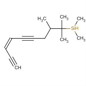 Molecular Structure of 139608-49-4 (Silane, 3-hexene-1,5-diynyldimethyl(1,1,2-trimethylpropyl)-, (Z)-)
