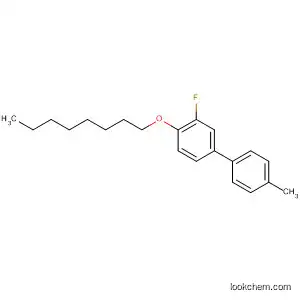 Molecular Structure of 139625-86-8 (1,1'-Biphenyl, 3-fluoro-4'-methyl-4-(octyloxy)-)