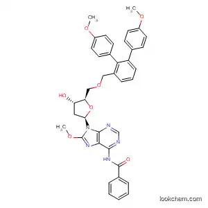 Adenosine,
N-benzoyl-5'-O-[bis(4-methoxyphenyl)phenylmethyl]-2'-deoxy-8-methoxy
-