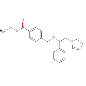 Molecular Structure of 139643-92-8 (Benzoic acid, 4-[[2-(1H-imidazol-1-yl)-1-phenylethoxy]methyl]-, ethyl
ester)