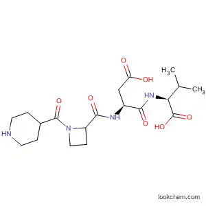 Molecular Structure of 139645-56-0 (L-Valine,
N-[N-[[1-(4-piperidinylcarbonyl)-2-azetidinyl]carbonyl]-L-a-aspartyl]-,
(S)-)