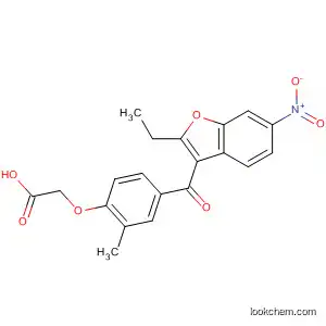 Acetic acid,
[4-[(2-ethyl-6-nitro-3-benzofuranyl)carbonyl]-2-methylphenoxy]-