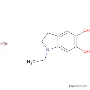 Molecular Structure of 139721-25-8 (1H-Indole-5,6-diol, 1-ethyl-2,3-dihydro-, hydrobromide)