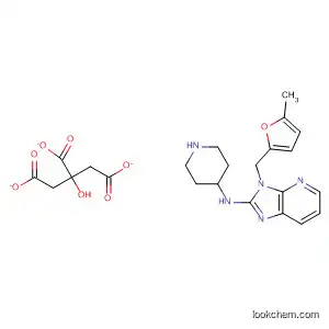 3H-Imidazo[4,5-b]pyridin-2-amine,
3-[(5-methyl-2-furanyl)methyl]-N-4-piperidinyl-,
2-hydroxy-1,2,3-propanetricarboxylate (1:1)
