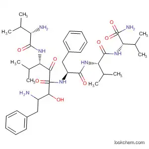 Molecular Structure of 139758-13-7 (L-Valinamide,
L-valyl-L-valyl-(2S,3S)-2-hydroxy-4-phenyl-3-aminobutanoyl-L-phenylalan
yl-L-valyl-)