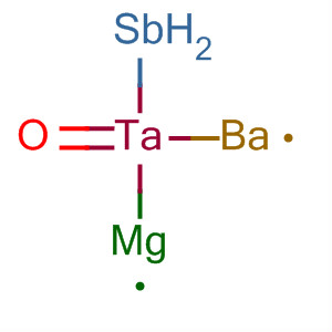 Molecular Structure of 139949-97-6 (Antimony barium magnesium tantalum oxide)