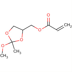Molecular Structure of 139995-55-4 (2-Propenoic acid, (2-methoxy-2-methyl-1,3-dioxolan-4-yl)methyl ester)