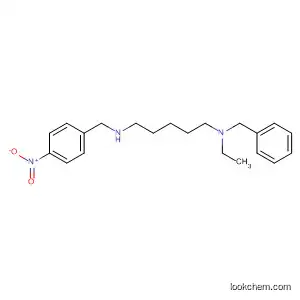 Molecular Structure of 140134-72-1 (1,5-Pentanediamine,
N-ethyl-N'-[(4-nitrophenyl)methyl]-N-(phenylmethyl)-)