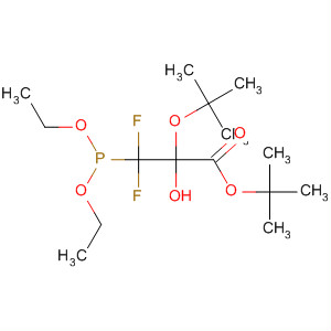 Molecular Structure of 140149-67-3 (Propanoic acid,
3-(diethoxyphosphinyl)-2-(1,1-dimethylethoxy)-3,3-difluoro-2-hydroxy-,
1,1-dimethylethyl ester)