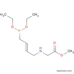 Molecular Structure of 140151-67-3 (Glycine, N-[4-(diethoxyphosphinyl)-2-butenyl]-, methyl ester, (E)-)