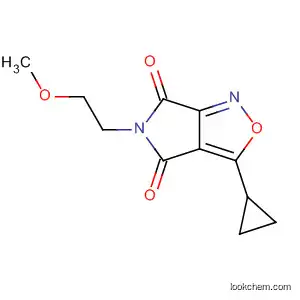 Molecular Structure of 140158-99-2 (4H-Pyrrolo[3,4-c]isoxazole-4,6(5H)-dione,
3-cyclopropyl-5-(2-methoxyethyl)-)