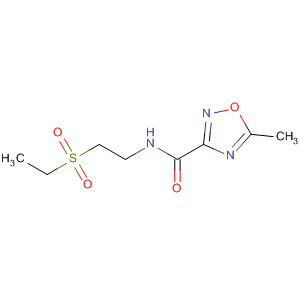 1,2,4-Oxadiazole-3-carboxamide, N-[2-(ethylsulfonyl)ethyl]-5-methyl-(140165-54-4)