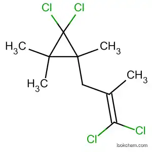 Molecular Structure of 140169-17-1 (Cyclopropane,
1,1-dichloro-2-(3,3-dichloro-2-methyl-2-propenyl)-2,3,3-trimethyl-)