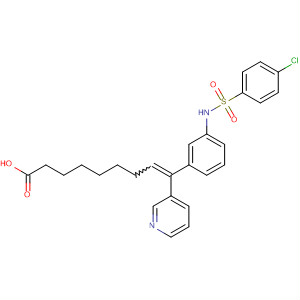 8-Nonenoic acid,  9-[3-[[(4-chlorophenyl)sulfonyl]amino]phenyl]-9-(3-pyridinyl)-