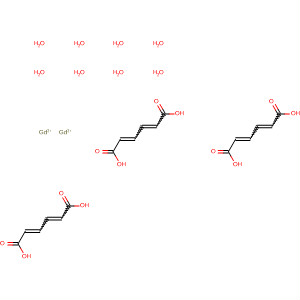 Molecular Structure of 140219-65-4 (2,4-Hexadienedioic acid, gadolinium(3+) salt (3:2), tetrahydrate, (E,E)-)