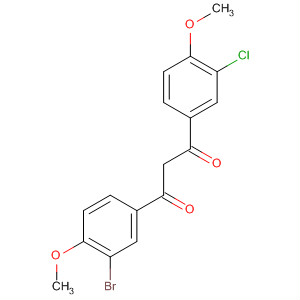 Molecular Structure of 140368-06-5 (1,3-Propanedione,
1-(3-bromo-4-methoxyphenyl)-3-(3-chloro-4-methoxyphenyl)-)