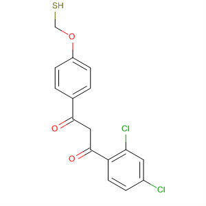 Molecular Structure of 140368-07-6 (1,3-Propanedione,
1-(2,4-dichlorophenyl)-3-[4-(mercaptomethoxy)phenyl]-)