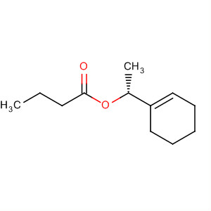Molecular Structure of 140390-60-9 (Butanoic acid, 1-(1-cyclohexen-1-yl)ethyl ester, (R)-)